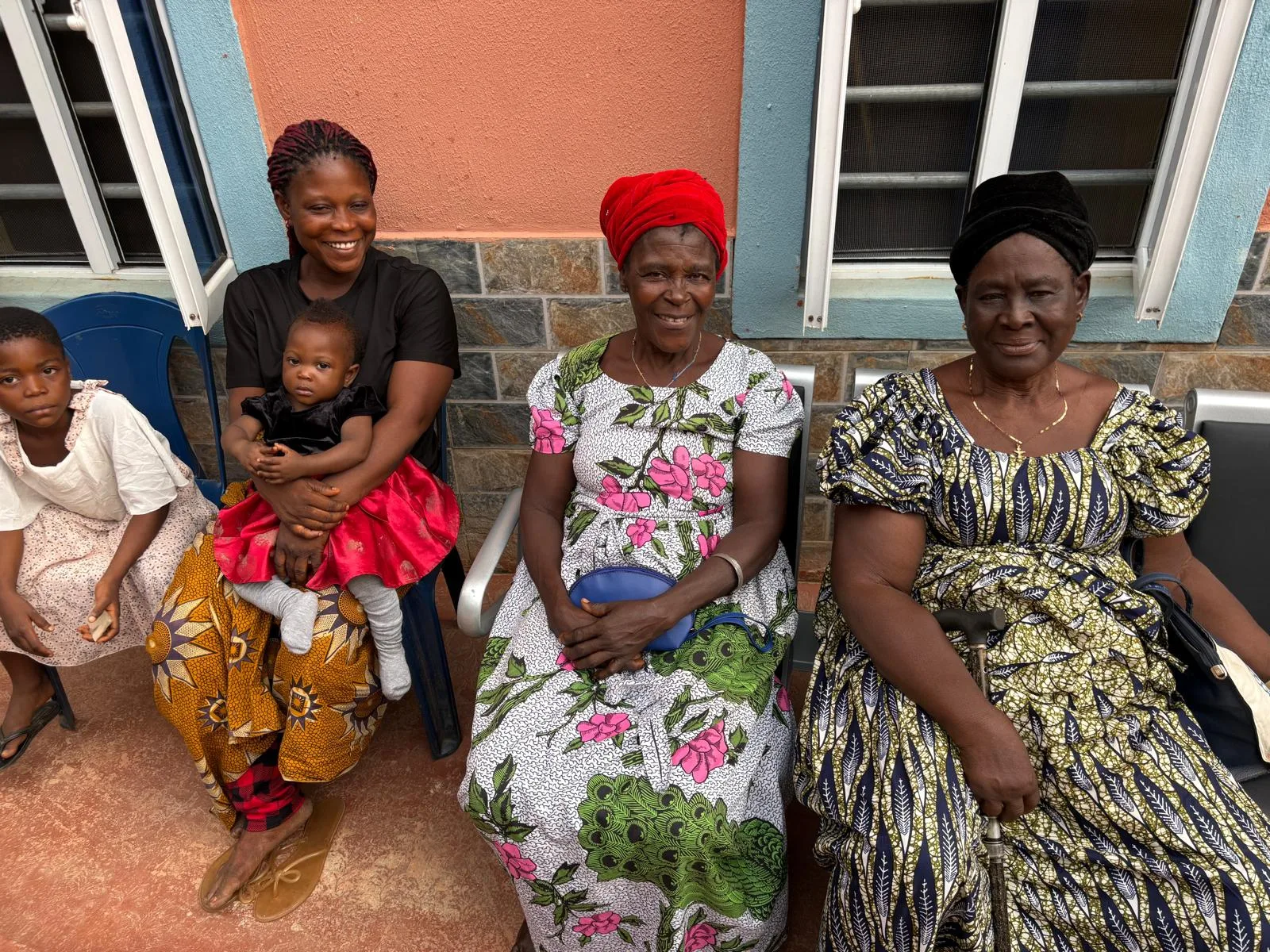 Mothers holding their babies at the hospital