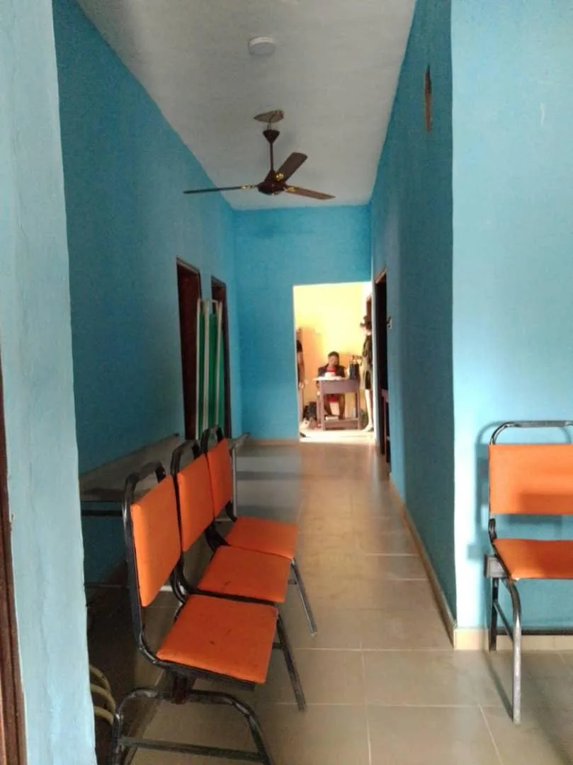 Outpatient waiting area inside the hospital